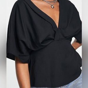 ASOS tuck detail kimono smock top